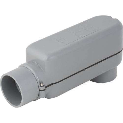 Madison Electric EZLB 2 In. Gray Molded PVC Service Entrance Conduit Body