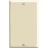 Leviton 1-Gang Mid-Way Thermoplastic Nylon Blank Wall Plate, Ivory