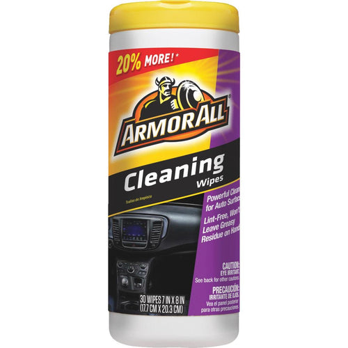 Armor All Unscented 7 In. x 8 In. Multi-Purpose Cleaning Wipes (30-Count)