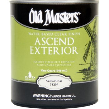 Old Masters 71204 Clear Exteruior Finish, Semi Gloss ~ Qt